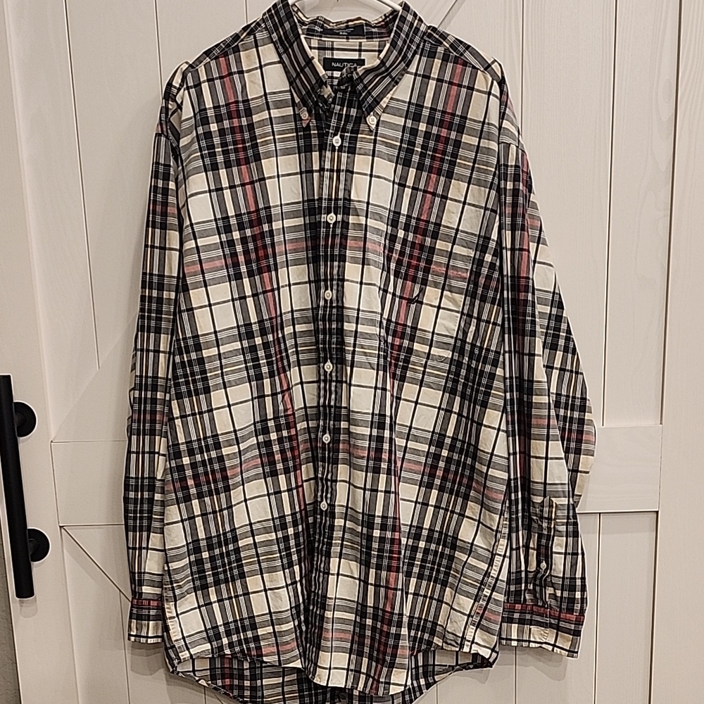Nautica Multicolor Plaid Button-Down Shirt